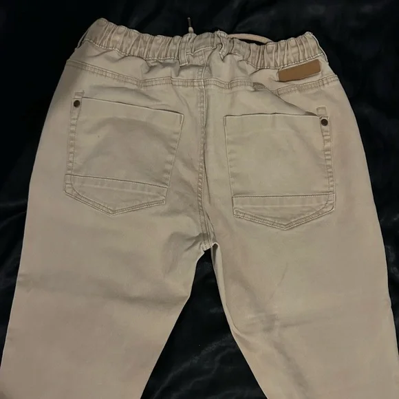 Drawstring khaki pants - Picture 2 of 4
